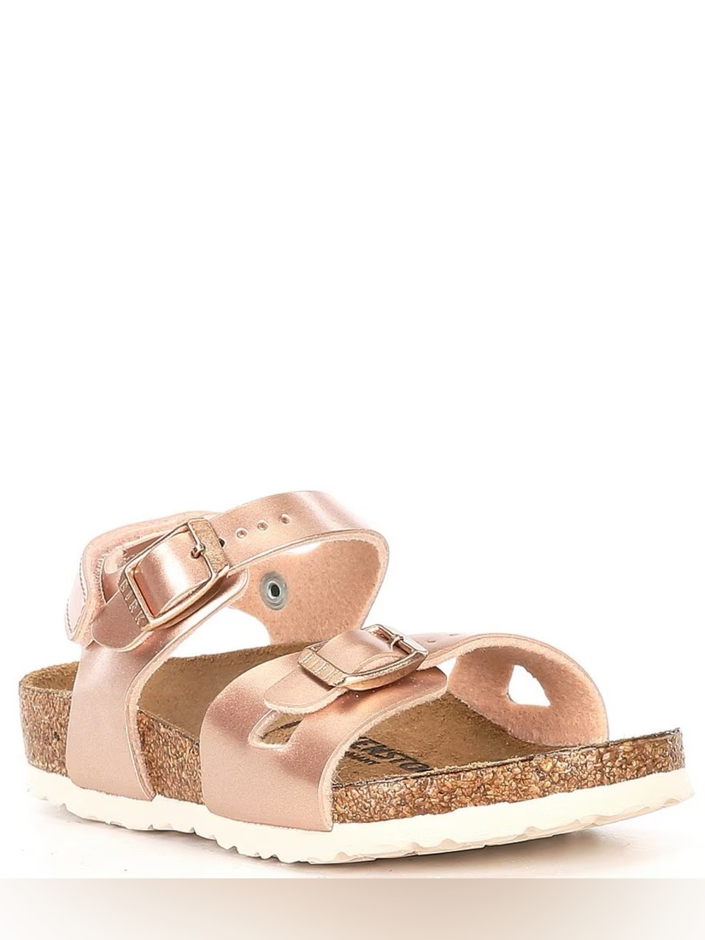 Birkenstock Rio Sandal - Kids Metallic Rose Gold